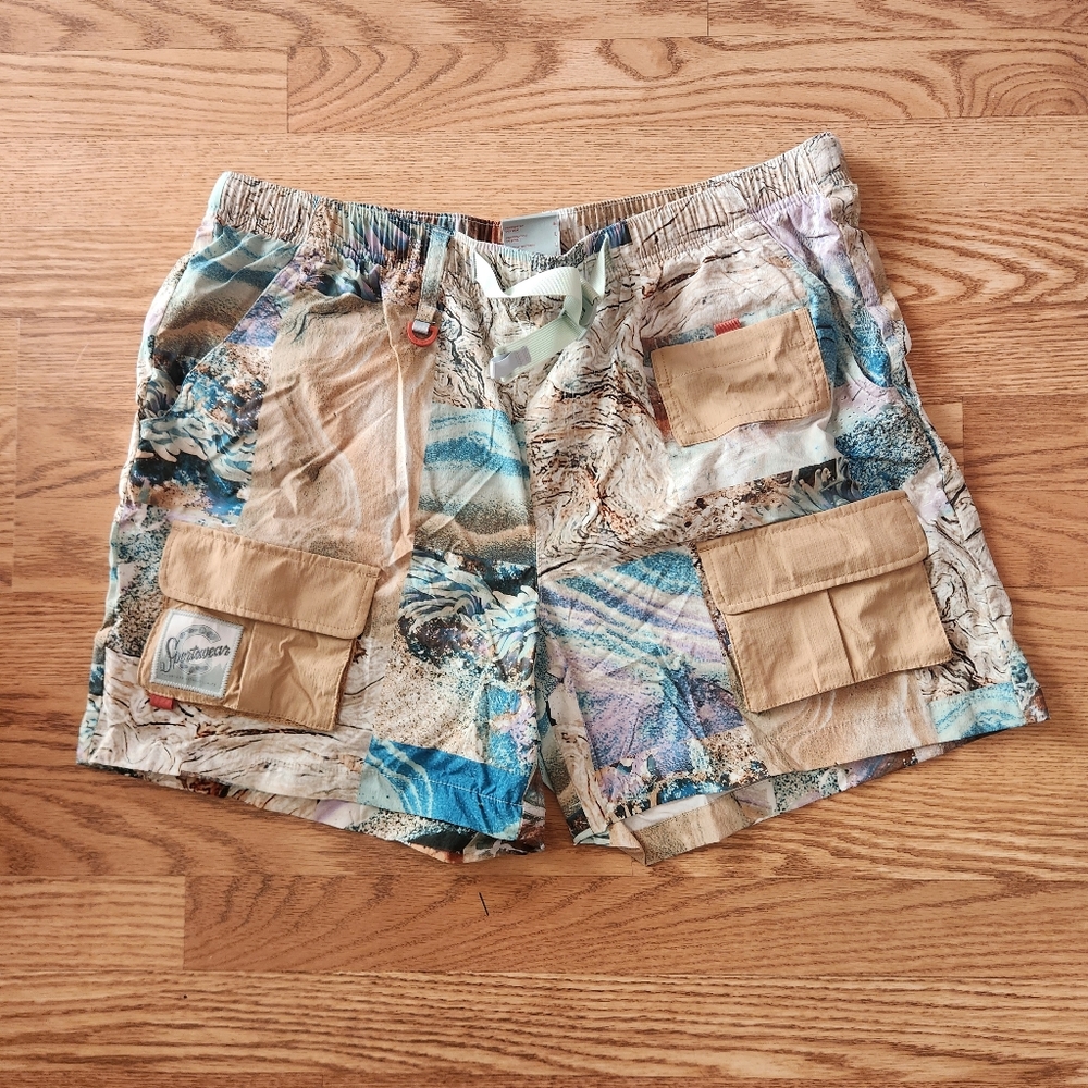 Euc Columbia Multicolor Patterned Cargo Shorts - image 1